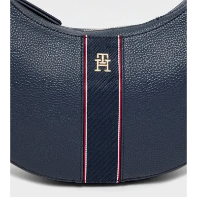 Sac à bandoulière femme Tommy Hilfiger Legacy Shoulder Bag Bleu Marine AW0AW16899-DW6 en polyuréthane
