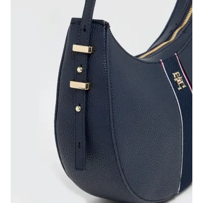 Sac à bandoulière femme Tommy Hilfiger Legacy Shoulder Bag Bleu Marine AW0AW16899-DW6 en polyuréthane