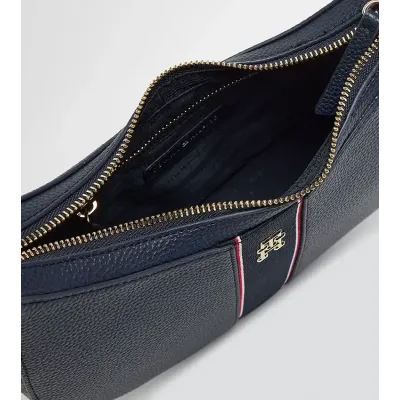 Sac à bandoulière femme Tommy Hilfiger Legacy Shoulder Bag Bleu Marine AW0AW16899-DW6 en polyuréthane