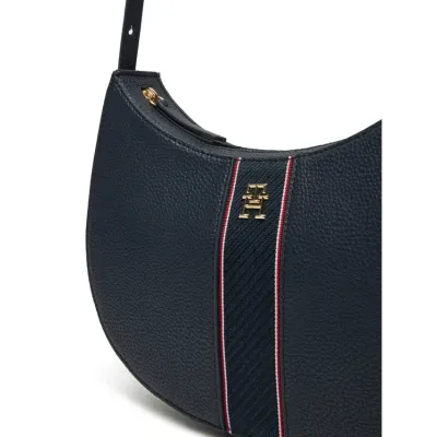 Sac à bandoulière femme Tommy Hilfiger Legacy Shoulder Bag Bleu Marine AW0AW16899-DW6 en polyuréthane