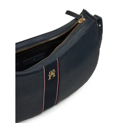 Sac à bandoulière femme Tommy Hilfiger Legacy Shoulder Bag Bleu Marine AW0AW16899-DW6 en polyuréthane