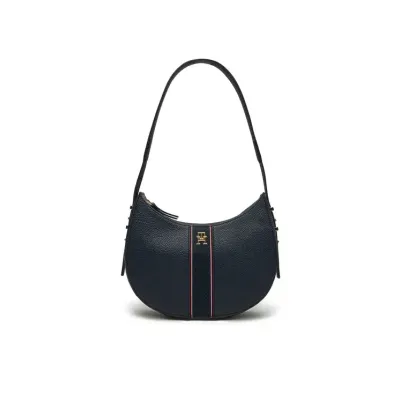 Sac à bandoulière femme Tommy Hilfiger Legacy Shoulder Bag Bleu Marine AW0AW16899-DW6 en polyuréthane