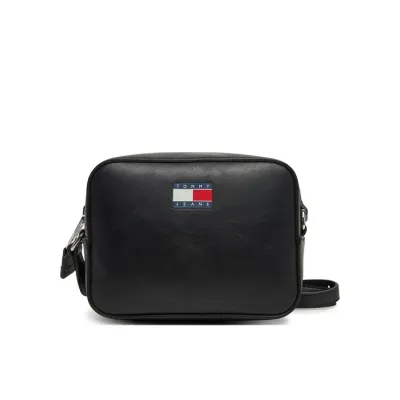 Sac bandoulière femme Tommy Jeans Essential Must Camera Bag Noir AW0AW16964-BDS en similicuir