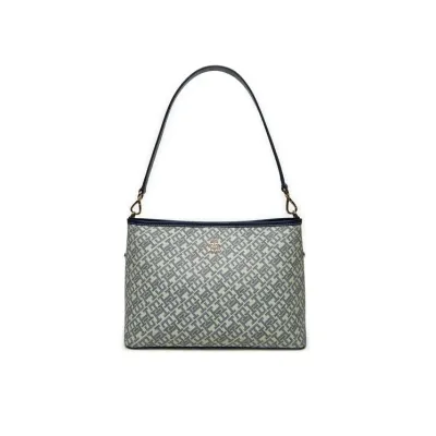 Sac femme Tommy Hilfiger Monoplay Le Shoulder Bag Bleu AW0AW17342-DW6 en 100 % polyuréthane