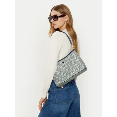 Sac femme Tommy Hilfiger Monoplay Le Shoulder Bag Bleu AW0AW17342-DW6 en 100 % polyuréthane