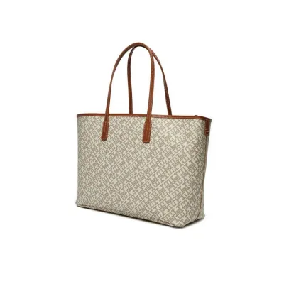 Cabas femme Tommy Hilfiger Monoplay Multi Compartment Tote Beige AW0AW17379-RBC en 100 % polyuréthane