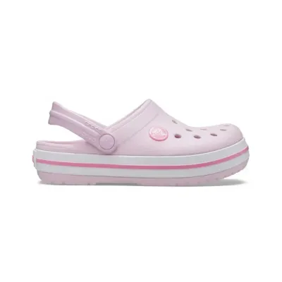 Sabots Crocs roses pour enfants avec sangle arrière, coloris Rose 207005-6GD.