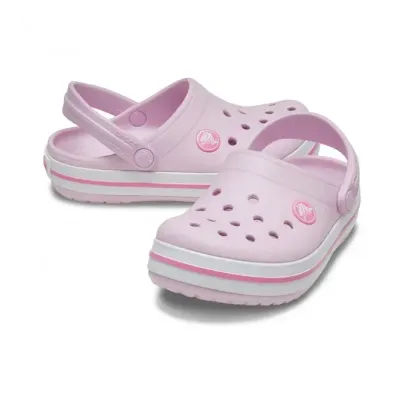 Sabots Crocs roses pour enfants avec sangle arrière, coloris Rose 207005-6GD.