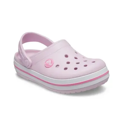 Sabots Crocs roses pour enfants avec sangle arrière, coloris Rose 207005-6GD.