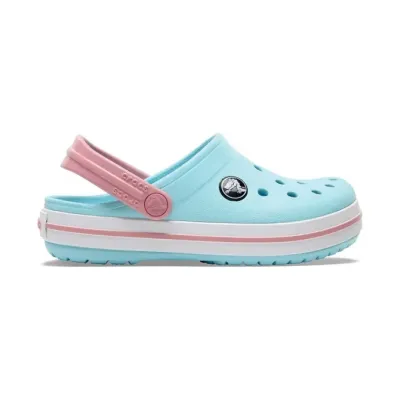Sabots enfant Crocs Crocband Clog K turquoise et rose confort léger 207006-4S3
