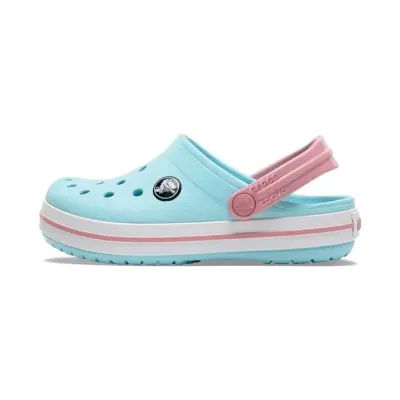 Sabots enfant Crocs Crocband Clog K turquoise et rose confort léger 207006-4S3