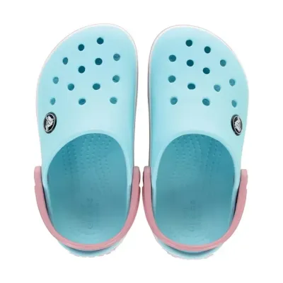 Sabots enfant Crocs Crocband Clog K turquoise et rose confort léger 207006-4S3
