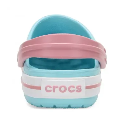 Sabots enfant Crocs Crocband Clog K turquoise et rose confort léger 207006-4S3