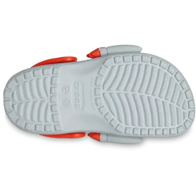 Sabots enfant Crocs Classic Rocket Ship Clog T Blanc 210359-1NM avec décorations fusée .