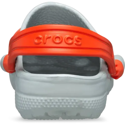 Sabots enfant Crocs Classic Rocket Ship Clog T Blanc 210359-1NM avec décorations fusée .