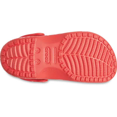 Sabots fille Crocs Classic VDAY Clog K Rouge 209754-6ZR avec motifs cœur.