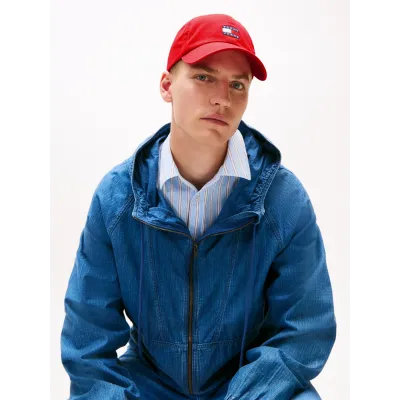 casquette tommy jeans unisexeHERITAGE LOGO TWILL BASEBALL CAP rouge AM0AM12933-XME