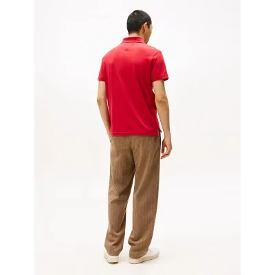 Polo Tommy Hilfiger Chest Insert rouge pour homme - MW0MW38130-XLD