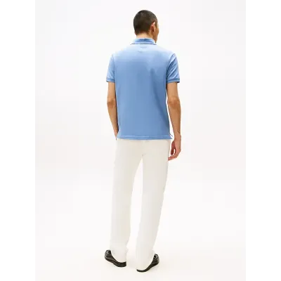 Polo Tommy Hilfiger Chest Insert bleu ciel pour homme - MW0MW38130-C2B