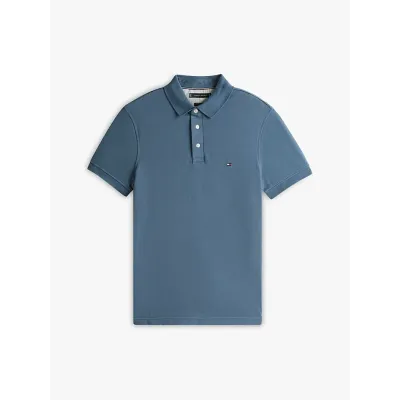 Polo Tommy Hilfiger 1985 Slim Fit bleu pour homme - MW0MW17771-DBZ