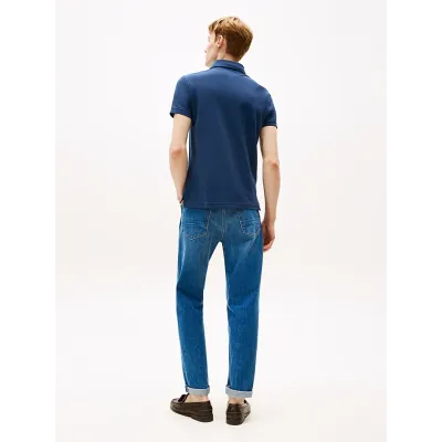 Polo Tommy Hilfiger 1985 Slim Fit bleu marine pour homme - MW0MW17771-C7G