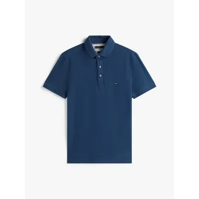 Polo Tommy Hilfiger 1985 Slim Fit bleu marine pour homme - MW0MW17771-C7G