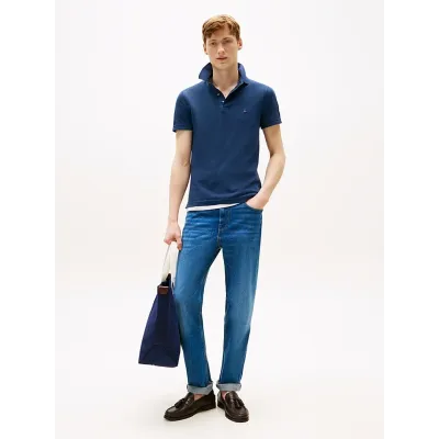 Polo Tommy Hilfiger 1985 Slim Fit bleu marine pour homme - MW0MW17771-C7G
