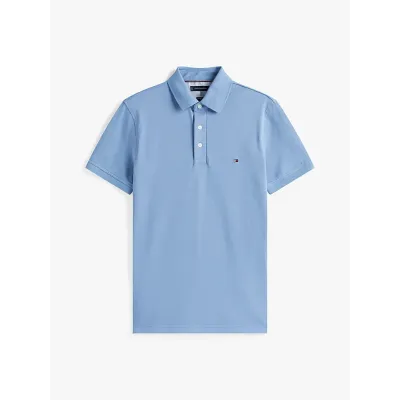 Polo Tommy Hilfiger 1985 Slim Fit bleu ciel pour homme - MW0MW17771-C2B