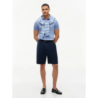 Polo Tommy Hilfiger 1985 Slim Fit bleu ciel pour homme - MW0MW17771-C2B