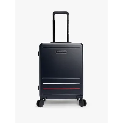 Valise cabine rigide Tommy Hilfiger Signature bleu marine à 4 roues - AU0AU01973-DW6