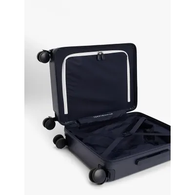 Valise cabine rigide Tommy Hilfiger Signature bleu marine à 4 roues - AU0AU01973-DW6