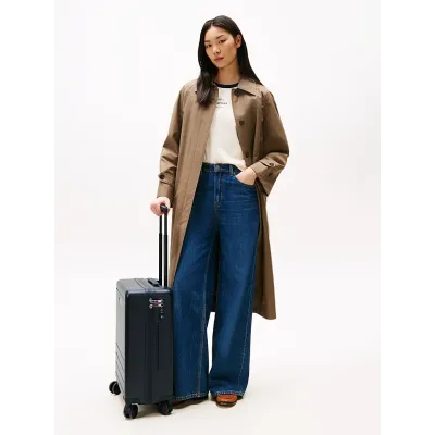 Valise cabine rigide Tommy Hilfiger Signature bleu marine à 4 roues - AU0AU01973-DW6