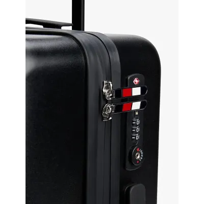 Valise cabine rigide Tommy Hilfiger Signature noire à 4 roues - AU0AU01973-BDS
