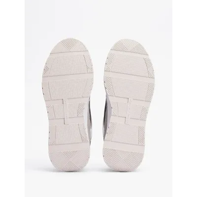 Baskets Tommy Hilfiger Casual Fashion Runner Mix grises et blanches pour femme - FW0FW08324-0IM