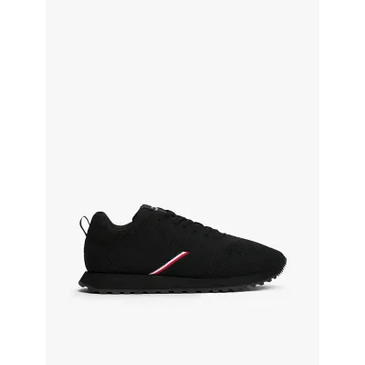 Baskets Tommy Hilfiger New Runner EVA Corporate Knit noires pour homme - FM0FM05648-BDS