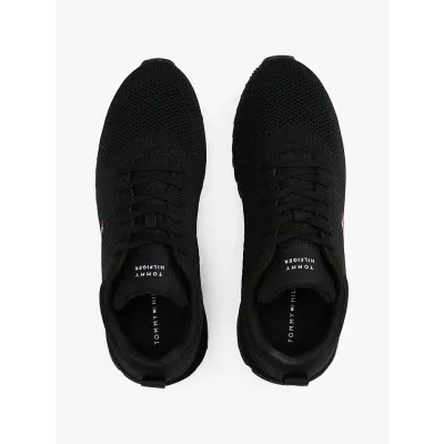 Baskets Tommy Hilfiger New Runner EVA Corporate Knit noires pour homme - FM0FM05648-BDS
