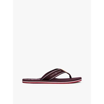 Tongs Tommy Hilfiger Beach Sandal bordeaux pour homme - FM0FM05621-XIH