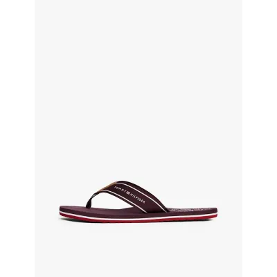 Tongs Tommy Hilfiger Beach Sandal bordeaux pour homme - FM0FM05621-XIH