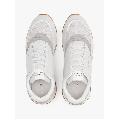 Baskets Tommy Hilfiger New Runner EVA Mix gris clair pour homme - FM0FM05522-PSU