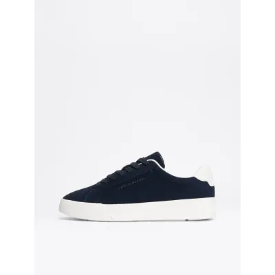 Baskets Tommy Hilfiger Court Better Suede bleu marine pour homme - FM0FM05459-DW5