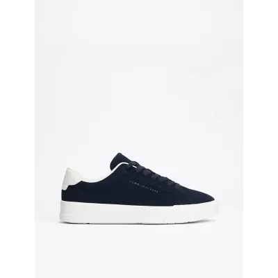 Baskets Tommy Hilfiger Court Better Suede bleu marine pour homme - FM0FM05459-DW5