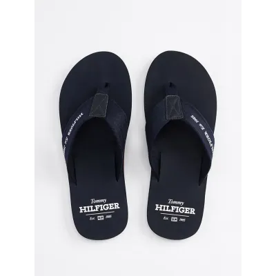 Tongs Tommy Hilfiger Hilfiger 85 Beach Sandal bleu marine pour homme - FM0FM05339-DW5