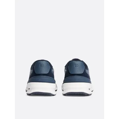 Baskets Tommy Hilfiger Leather Cleat Classic bleu marine pour homme - FM0FM05328-DW5