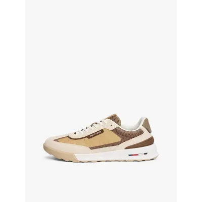 Baskets Tommy Hilfiger Leather Cleat Classic beiges pour homme - FM0FM05328-ACI