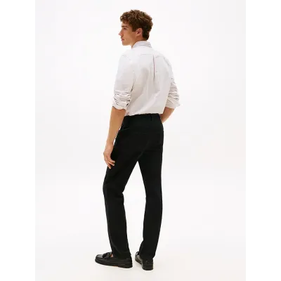 Jean Tommy Hilfiger Straight Denton Stretch noir pour homme - MW0MW40681-1B5