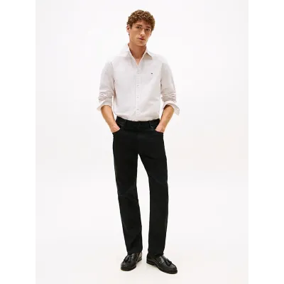 Jean Tommy Hilfiger Straight Denton Stretch noir pour homme - MW0MW40681-1B5