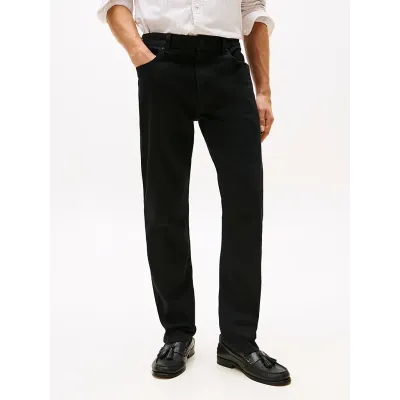 Jean Tommy Hilfiger Straight Denton Stretch noir pour homme - MW0MW40681-1B5
