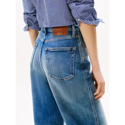 Jean Tommy Jeans Claire High Rise Wide Leg bleu denim pour femme - DW0DW20048-1A5