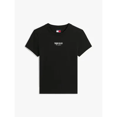 T-shirt Tommy Jeans Extra Slim manches courtes noir pour femme - DW0DW20913-BDS