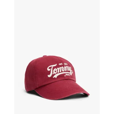 Casquette Tommy Jeans Logo Embroidery Baseball bordeaux - AM0AM13550-XJ9